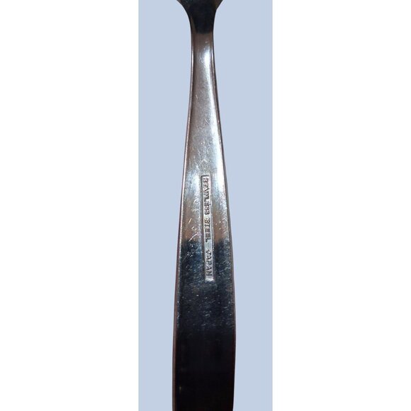 Slotted Stainless Steel Atomic Serving Spoon Star Design Handle Mcm - Picture 5 of 9